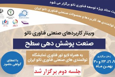 جلسه دوم دوره صنعتی کاربردهای فناوری نانو در «صنعت پوشش دهی سطح» برگزار شد.
