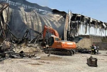 مهار آتش‌سوزی گسترده در شرکت صنعتی و فناور پژوهش صنعت مدرن